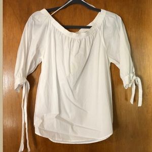 White off the shoulder top